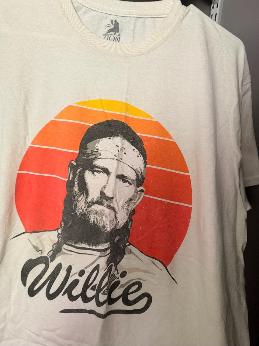 Willie Graphic T‑Shirt in Cream
